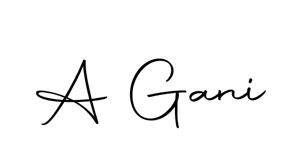 How to make A Gani signature? Autography-DOLnW is a professional autograph style. Create handwritten signature for A Gani name. A Gani signature style 10 images and pictures png