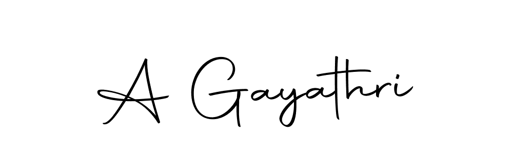 Design your own signature with our free online signature maker. With this signature software, you can create a handwritten (Autography-DOLnW) signature for name A Gayathri. A Gayathri signature style 10 images and pictures png