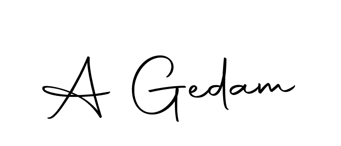 You should practise on your own different ways (Autography-DOLnW) to write your name (A Gedam) in signature. don't let someone else do it for you. A Gedam signature style 10 images and pictures png