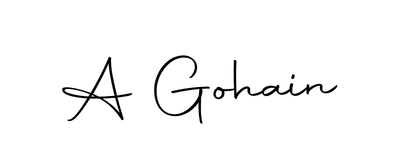 Create a beautiful signature design for name A Gohain. With this signature (Autography-DOLnW) fonts, you can make a handwritten signature for free. A Gohain signature style 10 images and pictures png