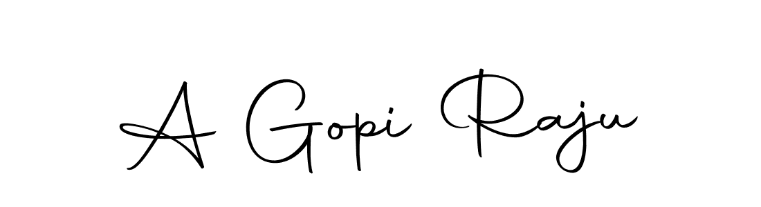 You can use this online signature creator to create a handwritten signature for the name A Gopi Raju. This is the best online autograph maker. A Gopi Raju signature style 10 images and pictures png