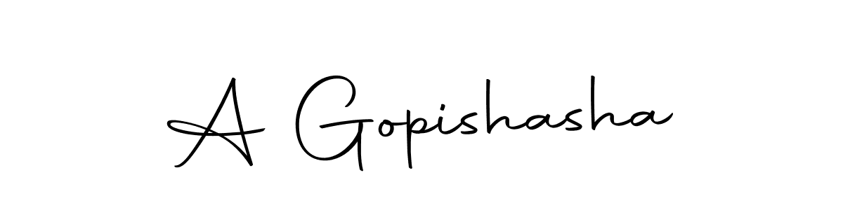 You should practise on your own different ways (Autography-DOLnW) to write your name (A Gopishasha) in signature. don't let someone else do it for you. A Gopishasha signature style 10 images and pictures png