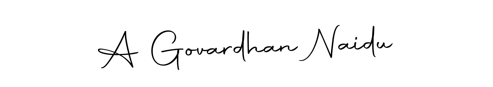 Also we have A Govardhan Naidu name is the best signature style. Create professional handwritten signature collection using Autography-DOLnW autograph style. A Govardhan Naidu signature style 10 images and pictures png