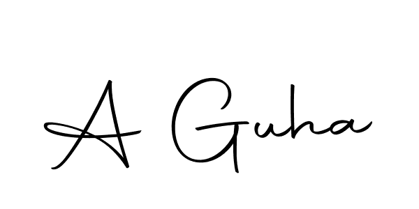 Design your own signature with our free online signature maker. With this signature software, you can create a handwritten (Autography-DOLnW) signature for name A Guha. A Guha signature style 10 images and pictures png