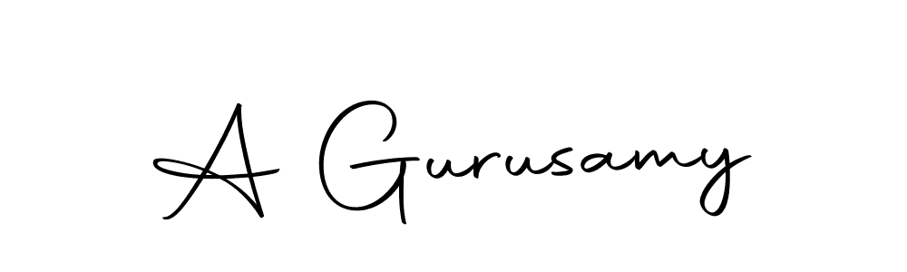 Design your own signature with our free online signature maker. With this signature software, you can create a handwritten (Autography-DOLnW) signature for name A Gurusamy. A Gurusamy signature style 10 images and pictures png