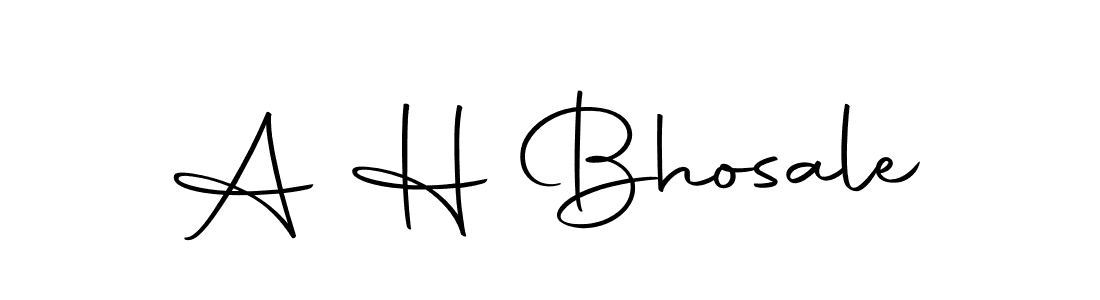 Also we have A H Bhosale name is the best signature style. Create professional handwritten signature collection using Autography-DOLnW autograph style. A H Bhosale signature style 10 images and pictures png