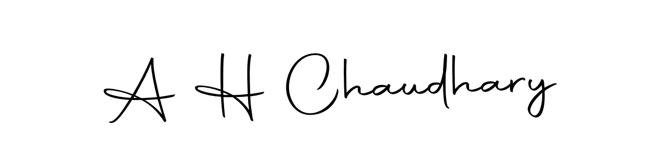 Make a beautiful signature design for name A H Chaudhary. Use this online signature maker to create a handwritten signature for free. A H Chaudhary signature style 10 images and pictures png