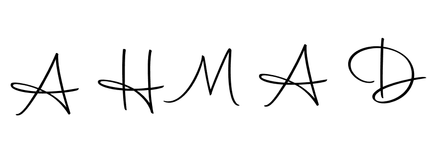 Make a beautiful signature design for name A H M A D. With this signature (Autography-DOLnW) style, you can create a handwritten signature for free. A H M A D signature style 10 images and pictures png