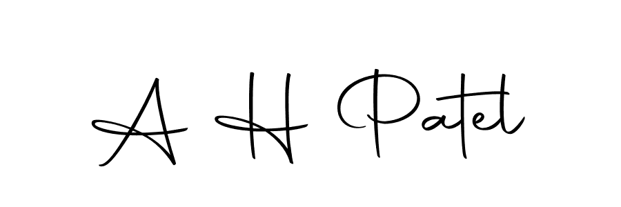 You should practise on your own different ways (Autography-DOLnW) to write your name (A H Patel) in signature. don't let someone else do it for you. A H Patel signature style 10 images and pictures png