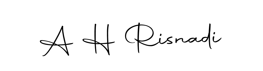 Design your own signature with our free online signature maker. With this signature software, you can create a handwritten (Autography-DOLnW) signature for name A H Risnadi. A H Risnadi signature style 10 images and pictures png