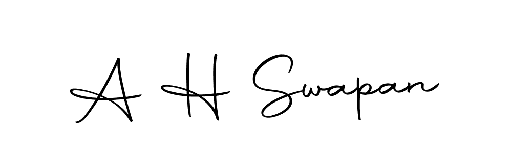 Make a beautiful signature design for name A H Swapan. Use this online signature maker to create a handwritten signature for free. A H Swapan signature style 10 images and pictures png