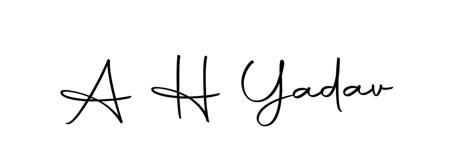 Also we have A H Yadav name is the best signature style. Create professional handwritten signature collection using Autography-DOLnW autograph style. A H Yadav signature style 10 images and pictures png