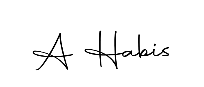 How to make A Habis name signature. Use Autography-DOLnW style for creating short signs online. This is the latest handwritten sign. A Habis signature style 10 images and pictures png