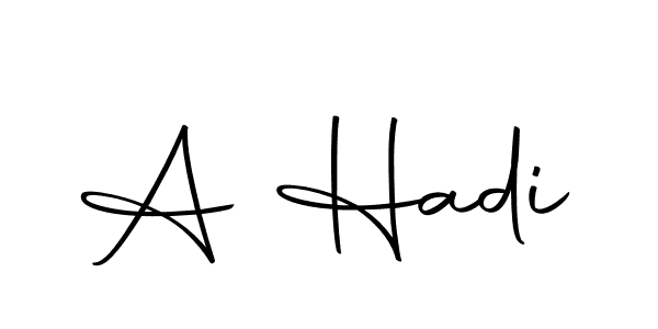 Use a signature maker to create a handwritten signature online. With this signature software, you can design (Autography-DOLnW) your own signature for name A Hadi. A Hadi signature style 10 images and pictures png