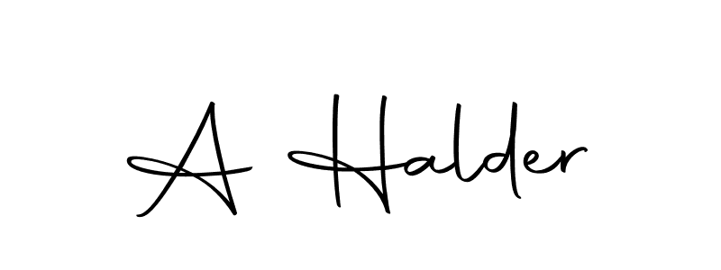 Also we have A Halder name is the best signature style. Create professional handwritten signature collection using Autography-DOLnW autograph style. A Halder signature style 10 images and pictures png