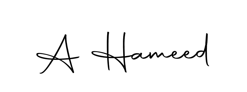Use a signature maker to create a handwritten signature online. With this signature software, you can design (Autography-DOLnW) your own signature for name A Hameed. A Hameed signature style 10 images and pictures png