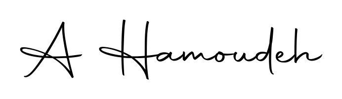 The Autography-DOLnW font transforms the name A Hamoudeh into an executive sign with sharp precision and distinguished character. A Hamoudeh signature style 10 images and pictures png
