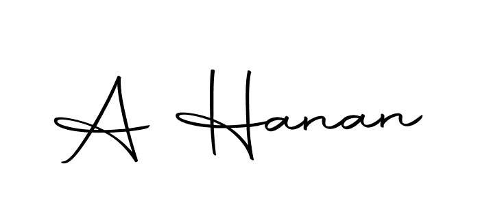 The best way (Autography-DOLnW) to make a short signature is to pick only two or three words in your name. The name A Hanan include a total of six letters. For converting this name. A Hanan signature style 10 images and pictures png