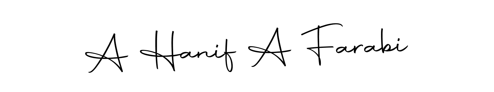 Make a beautiful signature design for name A Hanif A Farabi. Use this online signature maker to create a handwritten signature for free. A Hanif A Farabi signature style 10 images and pictures png