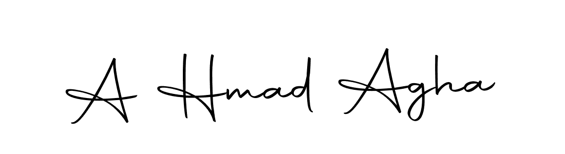 You should practise on your own different ways (Autography-DOLnW) to write your name (A Hmad Agha) in signature. don't let someone else do it for you. A Hmad Agha signature style 10 images and pictures png