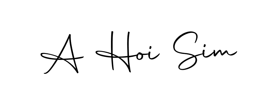 How to make A Hoi Sim signature? Autography-DOLnW is a professional autograph style. Create handwritten signature for A Hoi Sim name. A Hoi Sim signature style 10 images and pictures png