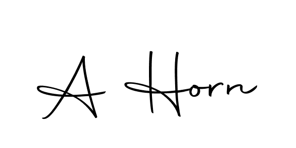 Make a beautiful signature design for name A Horn. With this signature (Autography-DOLnW) style, you can create a handwritten signature for free. A Horn signature style 10 images and pictures png