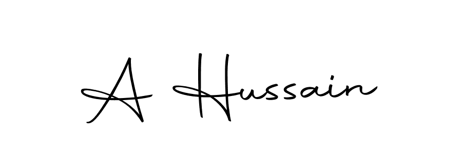 The best way (Autography-DOLnW) to make a short signature is to pick only two or three words in your name. The name A Hussain include a total of six letters. For converting this name. A Hussain signature style 10 images and pictures png