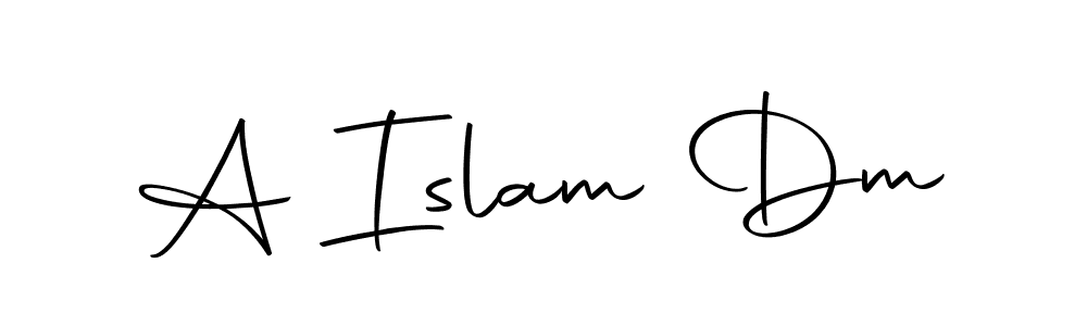 The best way (Autography-DOLnW) to make a short signature is to pick only two or three words in your name. The name A Islam Dm include a total of six letters. For converting this name. A Islam Dm signature style 10 images and pictures png