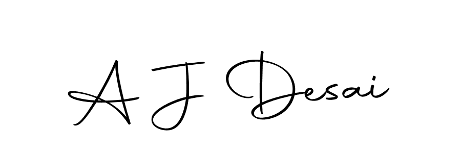 The best way (Autography-DOLnW) to make a short signature is to pick only two or three words in your name. The name A J Desai include a total of six letters. For converting this name. A J Desai signature style 10 images and pictures png