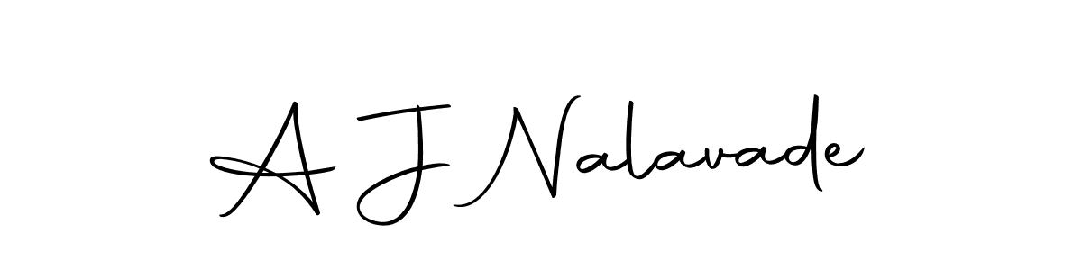 Use a signature maker to create a handwritten signature online. With this signature software, you can design (Autography-DOLnW) your own signature for name A J Nalavade. A J Nalavade signature style 10 images and pictures png