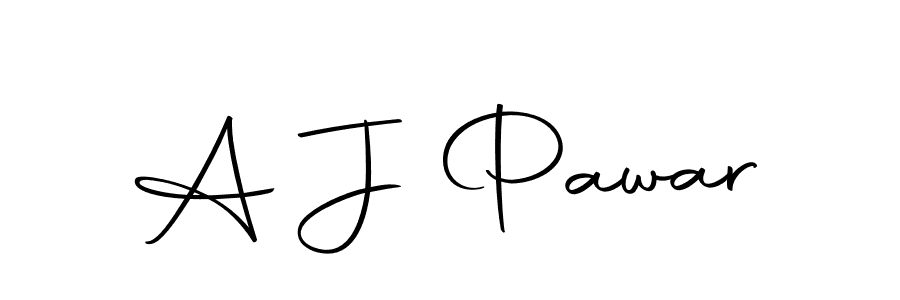 Create a beautiful signature design for name A J Pawar. With this signature (Autography-DOLnW) fonts, you can make a handwritten signature for free. A J Pawar signature style 10 images and pictures png