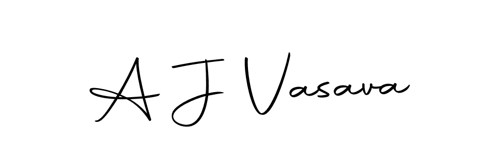 The best way (Autography-DOLnW) to make a short signature is to pick only two or three words in your name. The name A J Vasava include a total of six letters. For converting this name. A J Vasava signature style 10 images and pictures png