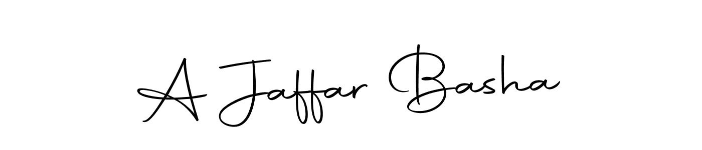 Create a beautiful signature design for name A Jaffar Basha. With this signature (Autography-DOLnW) fonts, you can make a handwritten signature for free. A Jaffar Basha signature style 10 images and pictures png