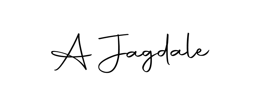 How to make A Jagdale name signature. Use Autography-DOLnW style for creating short signs online. This is the latest handwritten sign. A Jagdale signature style 10 images and pictures png