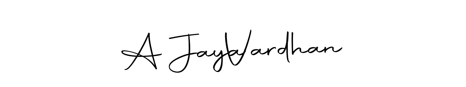 Design your own signature with our free online signature maker. With this signature software, you can create a handwritten (Autography-DOLnW) signature for name A Jaya   Vardhan. A Jaya   Vardhan signature style 10 images and pictures png