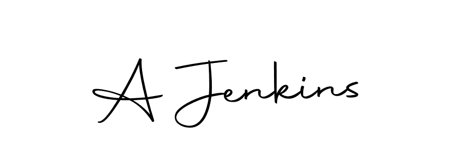 Create a beautiful signature design for name A Jenkins. With this signature (Autography-DOLnW) fonts, you can make a handwritten signature for free. A Jenkins signature style 10 images and pictures png