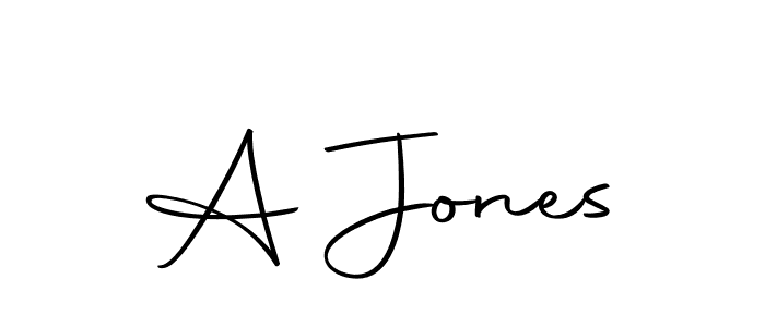 Design your own signature with our free online signature maker. With this signature software, you can create a handwritten (Autography-DOLnW) signature for name A Jones. A Jones signature style 10 images and pictures png