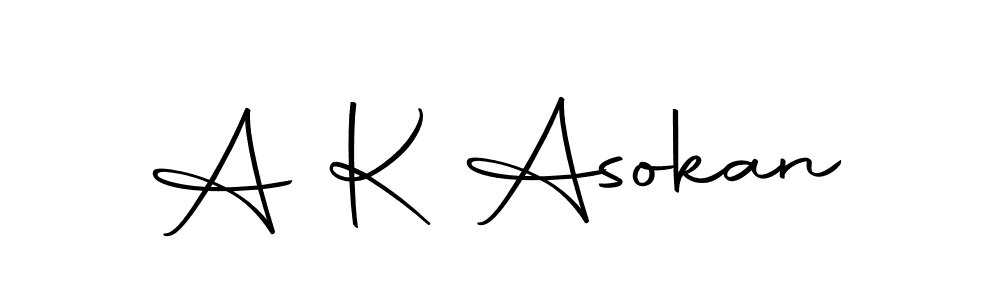 Make a beautiful signature design for name A K Asokan. With this signature (Autography-DOLnW) style, you can create a handwritten signature for free. A K Asokan signature style 10 images and pictures png