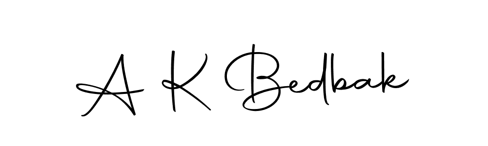 You should practise on your own different ways (Autography-DOLnW) to write your name (A K Bedbak) in signature. don't let someone else do it for you. A K Bedbak signature style 10 images and pictures png