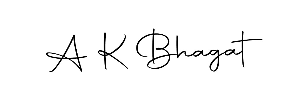 How to make A K Bhagat name signature. Use Autography-DOLnW style for creating short signs online. This is the latest handwritten sign. A K Bhagat signature style 10 images and pictures png