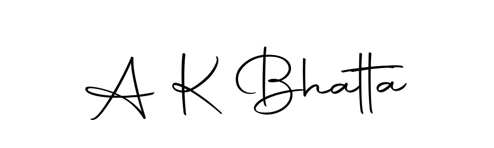 Make a beautiful signature design for name A K Bhatta. With this signature (Autography-DOLnW) style, you can create a handwritten signature for free. A K Bhatta signature style 10 images and pictures png