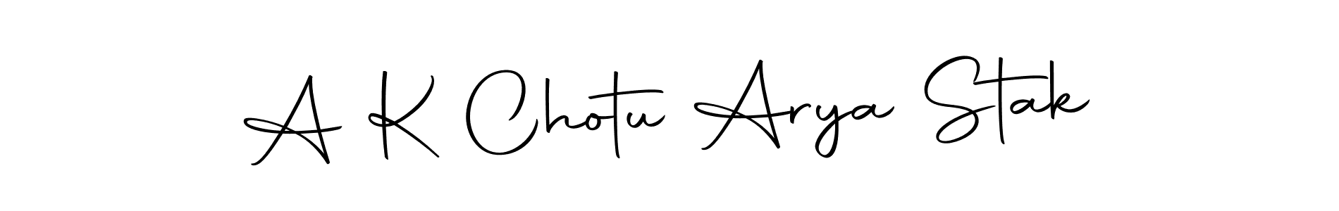 Make a short A K Chotu Arya Stak signature style. Manage your documents anywhere anytime using Autography-DOLnW. Create and add eSignatures, submit forms, share and send files easily. A K Chotu Arya Stak signature style 10 images and pictures png