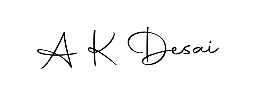 Design your own signature with our free online signature maker. With this signature software, you can create a handwritten (Autography-DOLnW) signature for name A K Desai. A K Desai signature style 10 images and pictures png