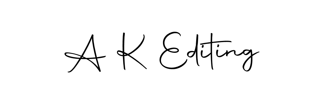 It looks lik you need a new signature style for name A K Editing. Design unique handwritten (Autography-DOLnW) signature with our free signature maker in just a few clicks. A K Editing signature style 10 images and pictures png