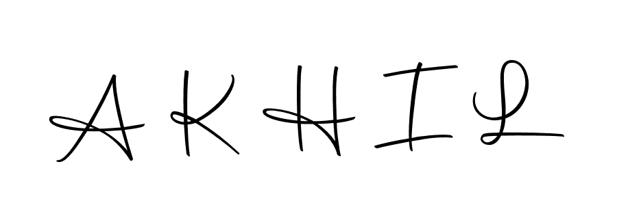 The best way (Autography-DOLnW) to make a short signature is to pick only two or three words in your name. The name A K H I L include a total of six letters. For converting this name. A K H I L signature style 10 images and pictures png