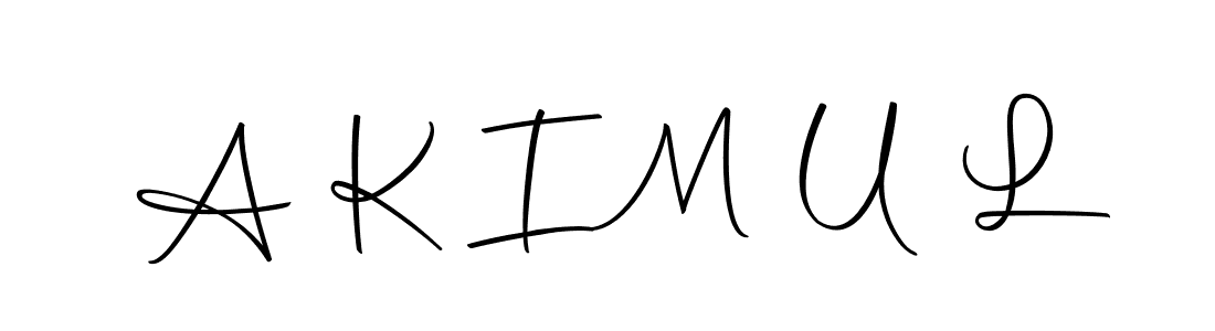 This is the best signature style for the A K I M U L name. Also you like these signature font (Autography-DOLnW). Mix name signature. A K I M U L signature style 10 images and pictures png