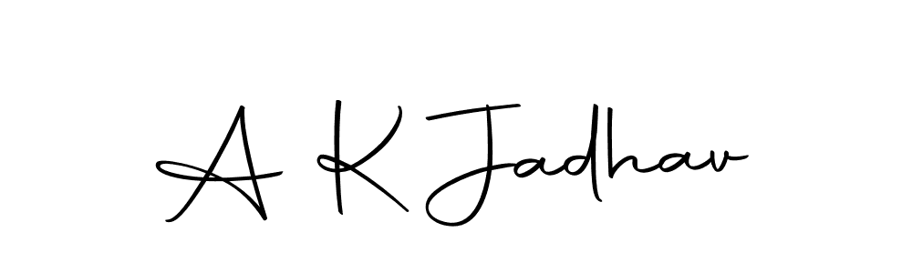 Also we have A K Jadhav name is the best signature style. Create professional handwritten signature collection using Autography-DOLnW autograph style. A K Jadhav signature style 10 images and pictures png