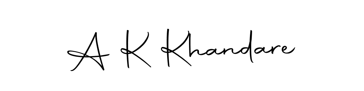 You can use this online signature creator to create a handwritten signature for the name A K Khandare. This is the best online autograph maker. A K Khandare signature style 10 images and pictures png