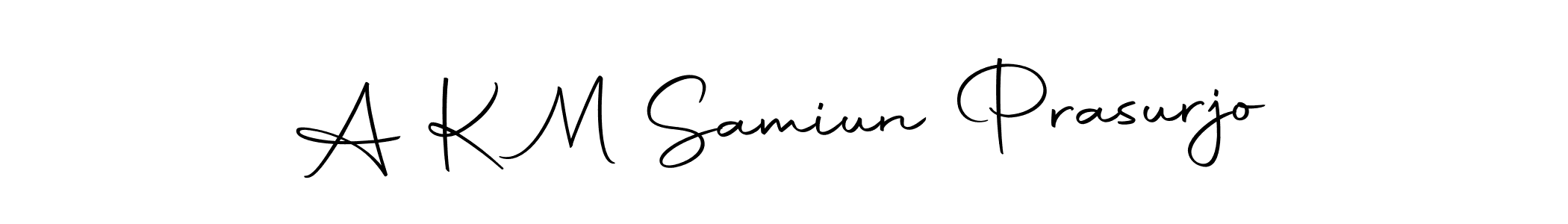 Use a signature maker to create a handwritten signature online. With this signature software, you can design (Autography-DOLnW) your own signature for name A K M Samiun Prasurjo. A K M Samiun Prasurjo signature style 10 images and pictures png