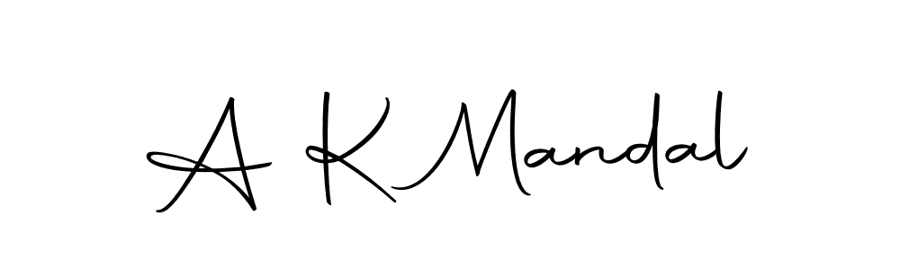 Create a beautiful signature design for name A K Mandal. With this signature (Autography-DOLnW) fonts, you can make a handwritten signature for free. A K Mandal signature style 10 images and pictures png